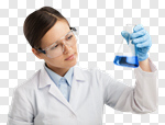 Сlipart Woman laboratory analyzing laboratory analysis caucasian chemist photo cut out BillionPhotos