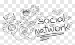 Сlipart network networking isolated human fun vector cut out BillionPhotos