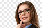 Сlipart Glasses Women Smiling Business Portrait photo cut out BillionPhotos
