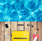 Сlipart travel suitcase yellow background holiday   BillionPhotos