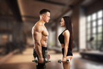 Сlipart gym couple athlete training workout   BillionPhotos