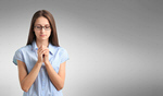Сlipart woman praying background hand concept   BillionPhotos