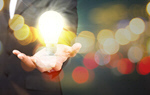 Сlipart Business hand with light lamp idea energy digital strategy   BillionPhotos