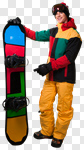Сlipart Winter Men Snowboarding Snowboard Snow photo cut out BillionPhotos