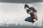 Сlipart Guitar Guitarist Rock and Roll Playing Jumping   BillionPhotos