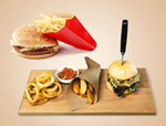 Сlipart Concept of mock up fast food view top hamburger burger   BillionPhotos