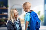 Сlipart school kid mom walk return   BillionPhotos
