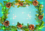 Сlipart Garland Christmas Holiday Lush Foliage Frame   BillionPhotos