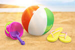 Сlipart Beach Ball Bucket Toy Shovel Flip-flop   BillionPhotos