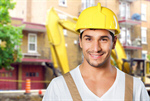 Сlipart portrait workman blue collar man handsome building materials   BillionPhotos