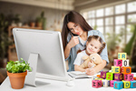 Сlipart mom work busy home woman   BillionPhotos