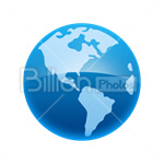 Сlipart globe earth world blue planet vector icon cut out BillionPhotos