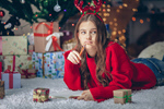 Сlipart resolution year 2026 girl Christmas photo  BillionPhotos