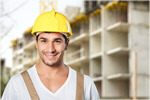 Сlipart portrait workman blue collar man handsome building materials   BillionPhotos