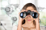 Сlipart Binoculars Women Peeking Searching Looking   BillionPhotos