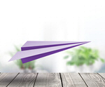 Сlipart paper airplane plane purple origami   BillionPhotos