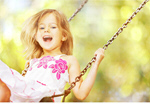 Сlipart Child riding on a swing Child Playing Playground Little Girls   BillionPhotos