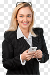 Сlipart Businesswoman Business Mobile Phone Business Person People photo cut out BillionPhotos