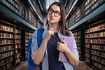 Сlipart woman bookstore person education fiction   BillionPhotos