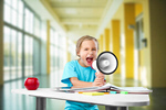 Сlipart child funny megaphone news blackboard   BillionPhotos