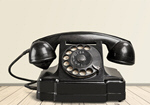 Сlipart Telephone Retro Revival Old-fashioned Black Rotary Phone   BillionPhotos