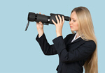 Сlipart Hand-Held Telescope Searching Women Finding Discovery   BillionPhotos