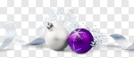 Сlipart Purple and silver ball background silver decoration holiday photo cut out BillionPhotos