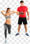 Сlipart personal trainer training white plan photo cut out BillionPhotos