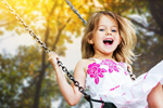 Сlipart Child Playing Playground Little Girls Swing   BillionPhotos