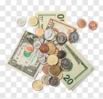 Сlipart Coin Currency Change Dollar Paper Currency photo cut out BillionPhotos