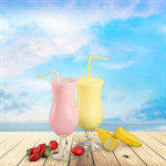 Сlipart shake milk fruit banana isolated   BillionPhotos