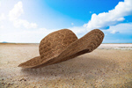Сlipart hat straw beach white large   BillionPhotos