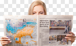 Сlipart Newspaper Reading Magazine The Media Women photo cut out BillionPhotos