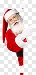 Сlipart santa claus poster hand hat photo cut out BillionPhotos