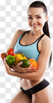 Сlipart eat salad asia diet fitness photo cut out BillionPhotos