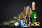 Сlipart hamper christmas food gift wine   BillionPhotos