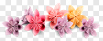 Сlipart origami flower paper art isolated photo cut out BillionPhotos