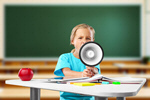 Сlipart child funny megaphone news blackboard   BillionPhotos