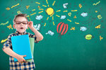 Сlipart school back classroom glasses kids   BillionPhotos