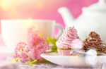 Сlipart Tea Afternoon Tea Tea Party Cupcake Cake   BillionPhotos