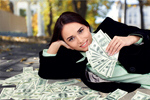 Сlipart Woman and money Currency Women Loan Holding   BillionPhotos