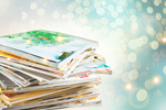 Сlipart Magazine Stack Document Heap Isolated   BillionPhotos
