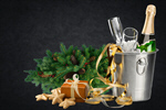 Сlipart hamper christmas food gift wine   BillionPhotos