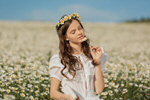 Сlipart field flower chamomile child pollen photo  BillionPhotos