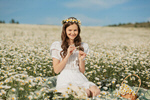 Сlipart field flower chamomile child pollen photo  BillionPhotos