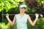 Сlipart Golf Female Shirt Isolated Blue photo  BillionPhotos