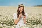 Сlipart field flower chamomile child pollen photo  BillionPhotos