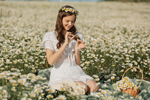 Сlipart field flower chamomile child pollen photo  BillionPhotos