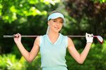 Сlipart Golf Female Shirt Isolated Blue photo  BillionPhotos