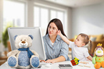 Сlipart home work kid mother parent   BillionPhotos